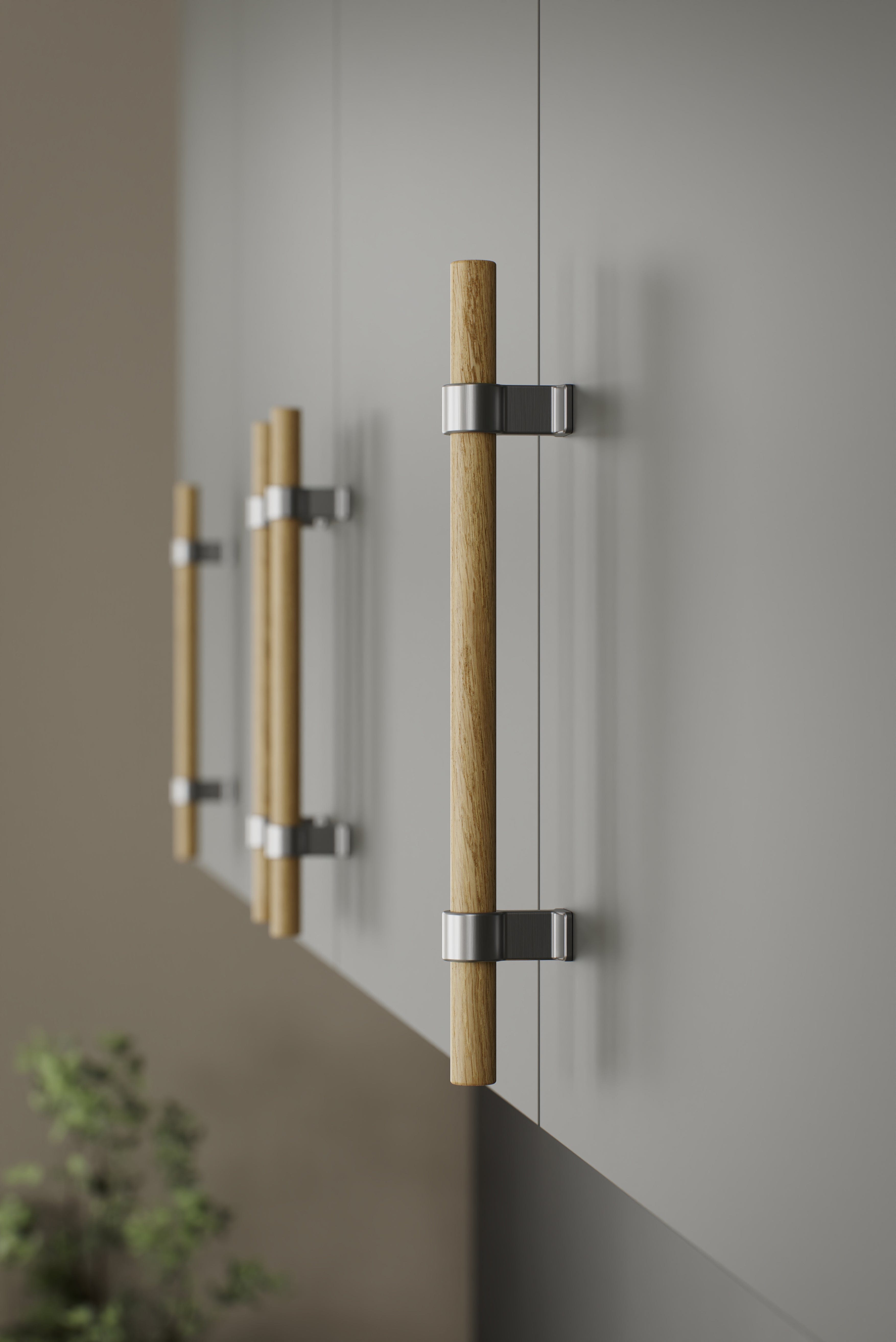 Bond | Greb i Rustfrit Stål Finish/Eg Furnipart FINICC