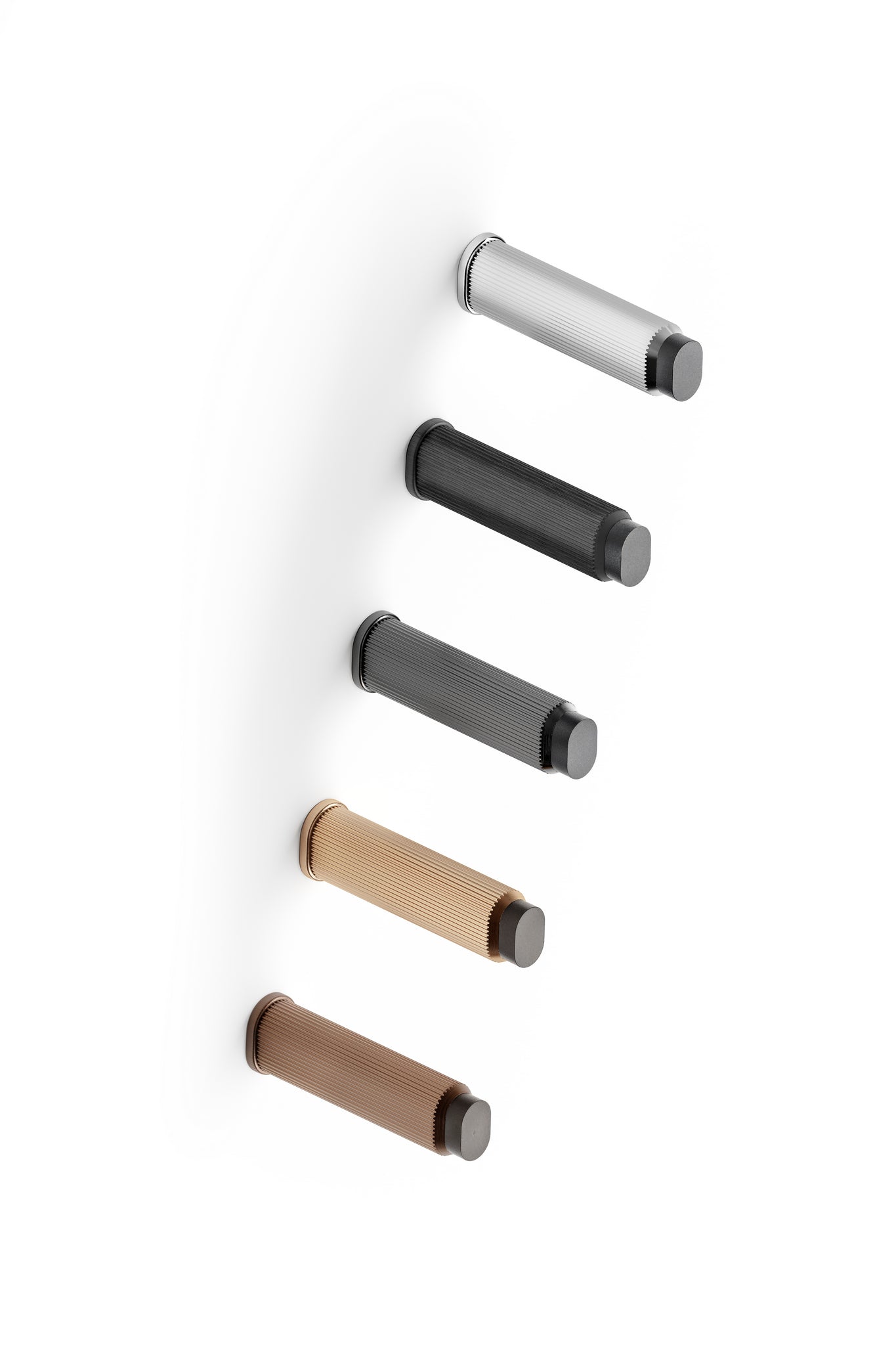 Brooklyn Wall | Dørstopper i Børstet Sort H 28 mm x D 103 mm Viefe VF-8022103L30 FINICC