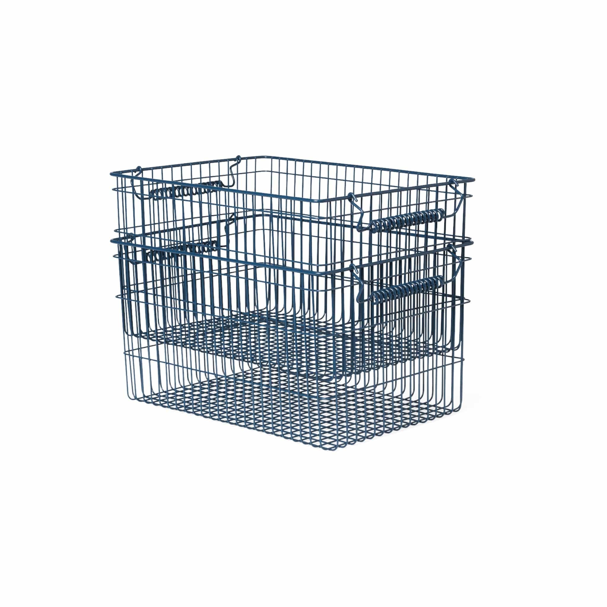 Cala Stackable - Set of 2 | Kurv i Dark Blue L 20,2 mm x B 36,2 mm Ferm Living FL-1104269879 FINICC