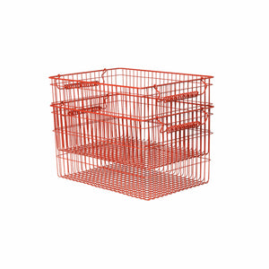 Cala Stackable - Set of 2 | Kurv i Poppy Red