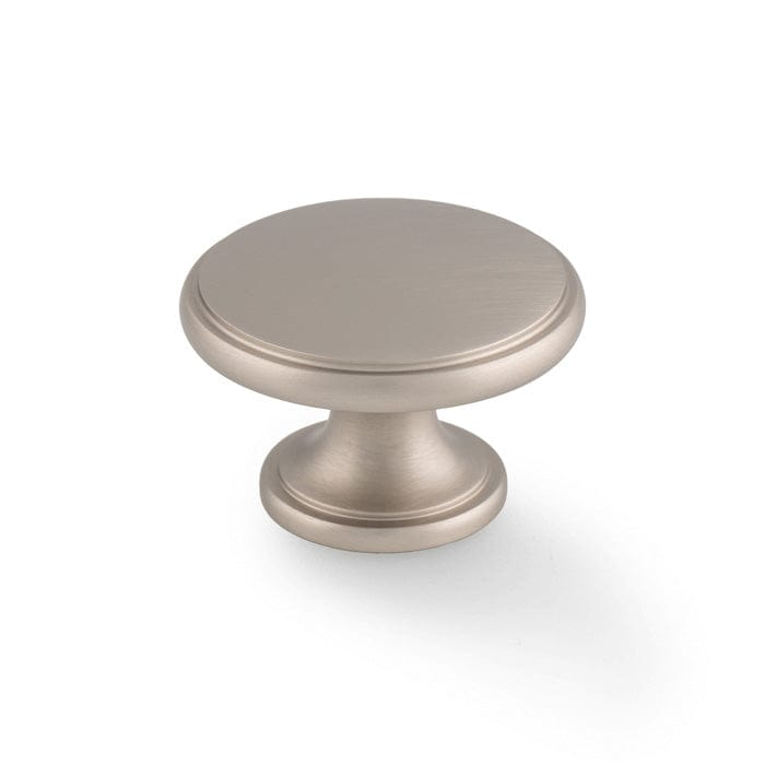 Cambridge | Knop i Rustfrit Stål Finish Ø 38 mm x D 26 mm Alexander & Wilks AW849-38-SN FINICC