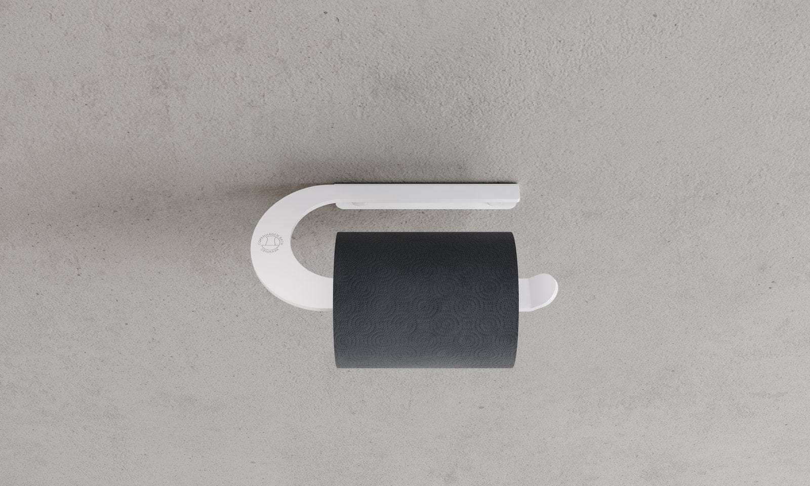 CB 100 | Toiletrulleholder i Mat Hvid Copenhagen Bath CB-40040107 FINICC