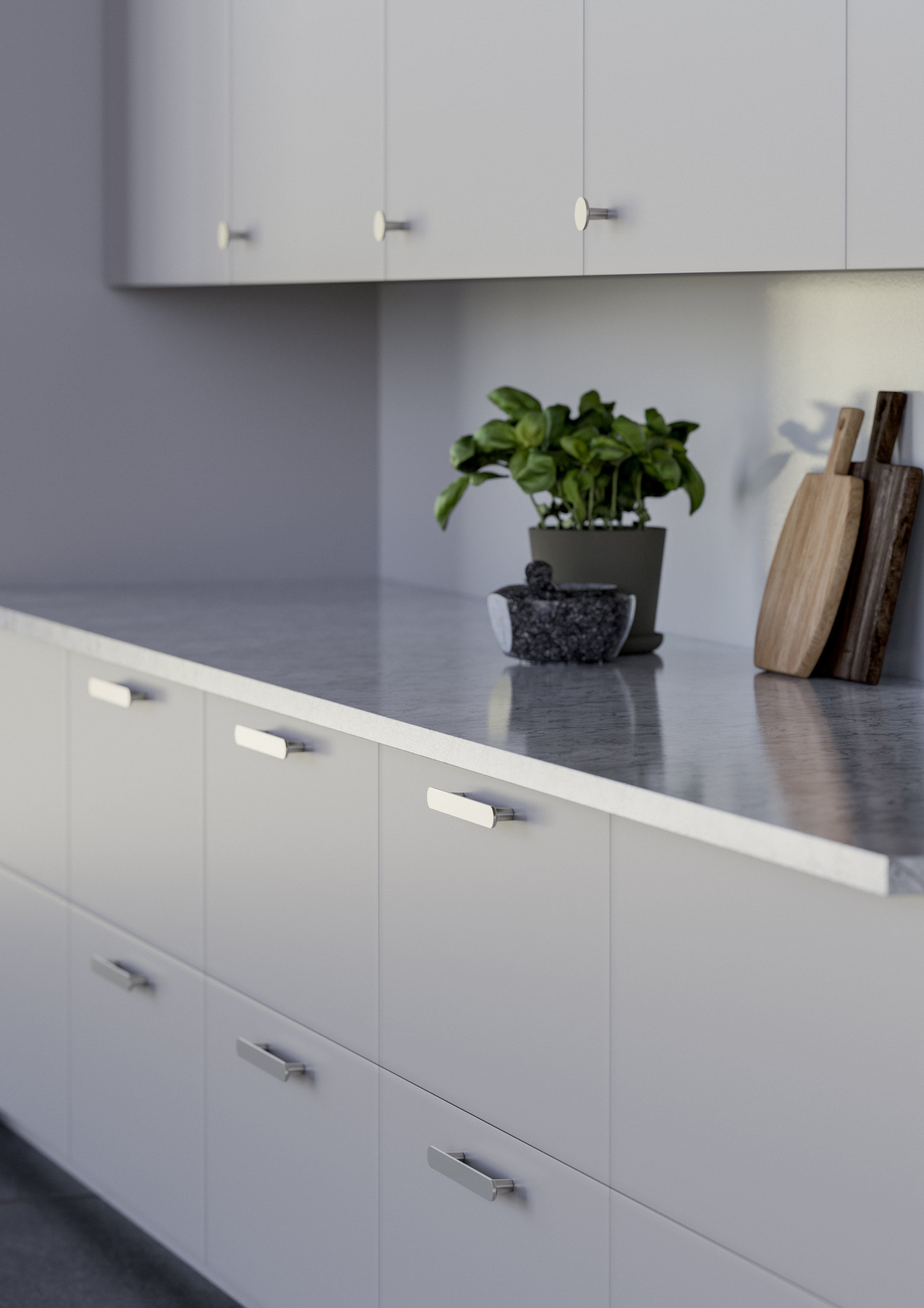 Cesano | Greb i Børstet Rustfrit Stål Finish L 207 mm (C/C 128 mm) Theofils TF-11872567SP FINICC