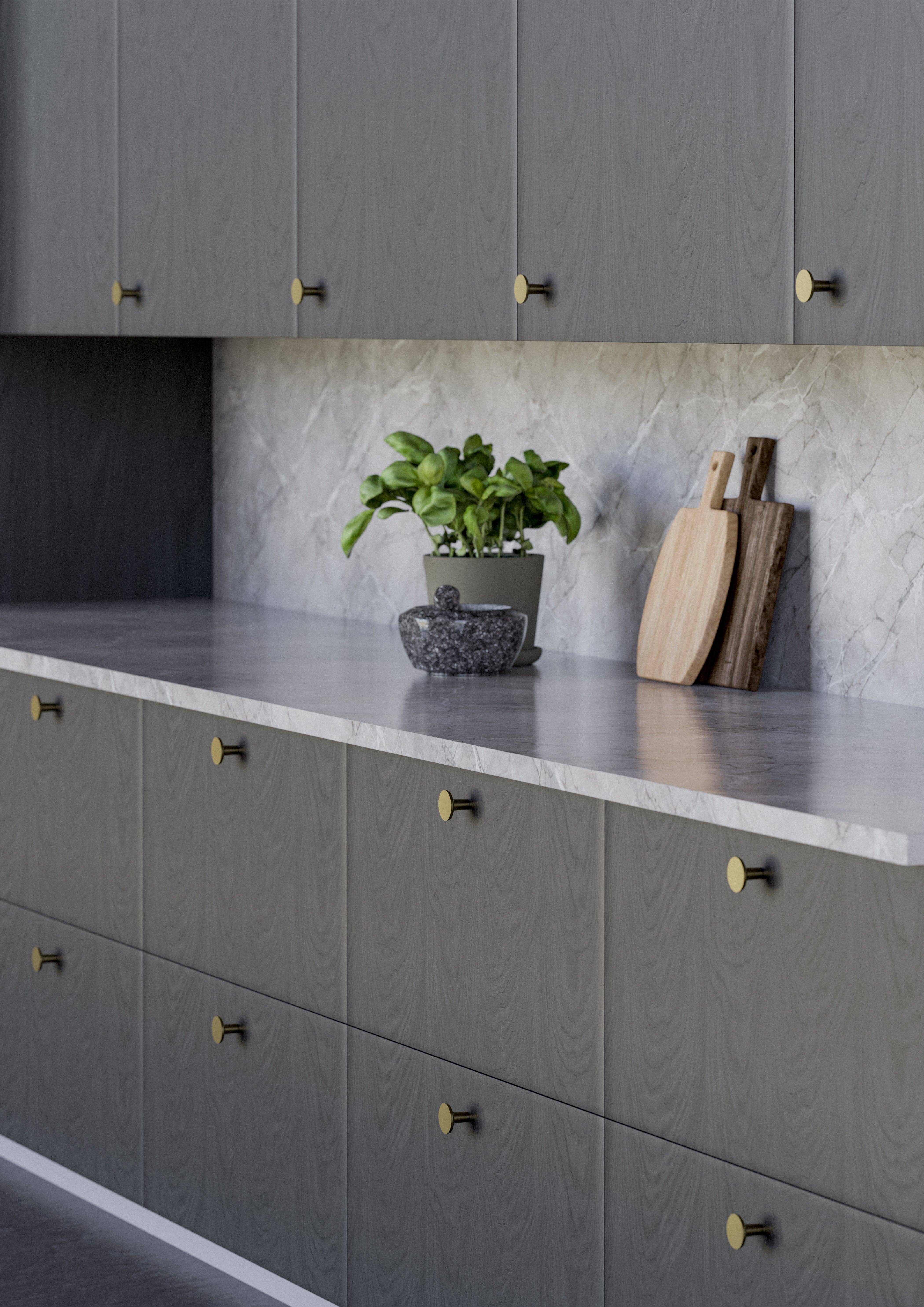 Cesano | Knop i Børstet Rustfrit Stål Finish Ø 30 mm x D 24 mm Theofils TF-11872607SP FINICC