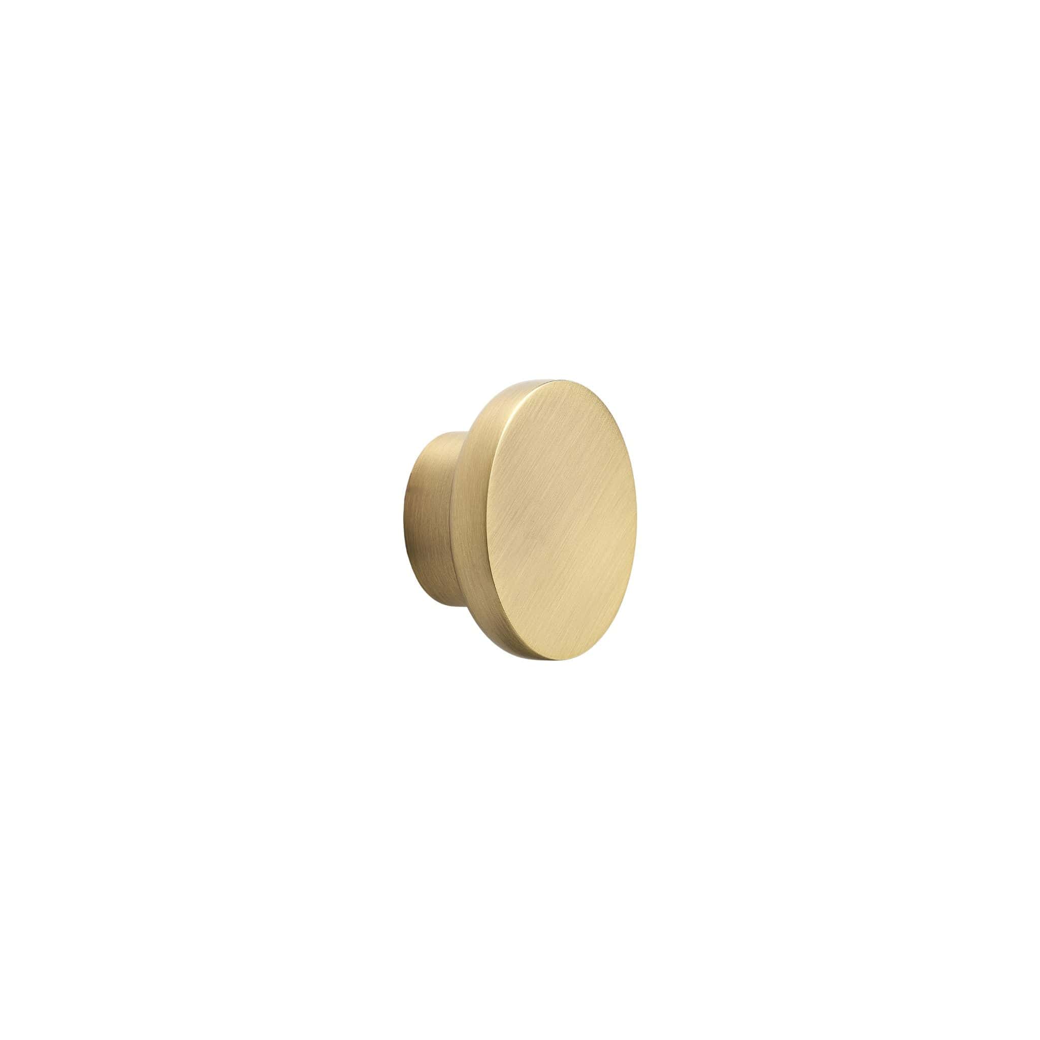 Circle | Knop i Børstet Messing/Guld Finish Ø 50 mm x D 24 mm Furnipart FP-555520050-35 FINICC