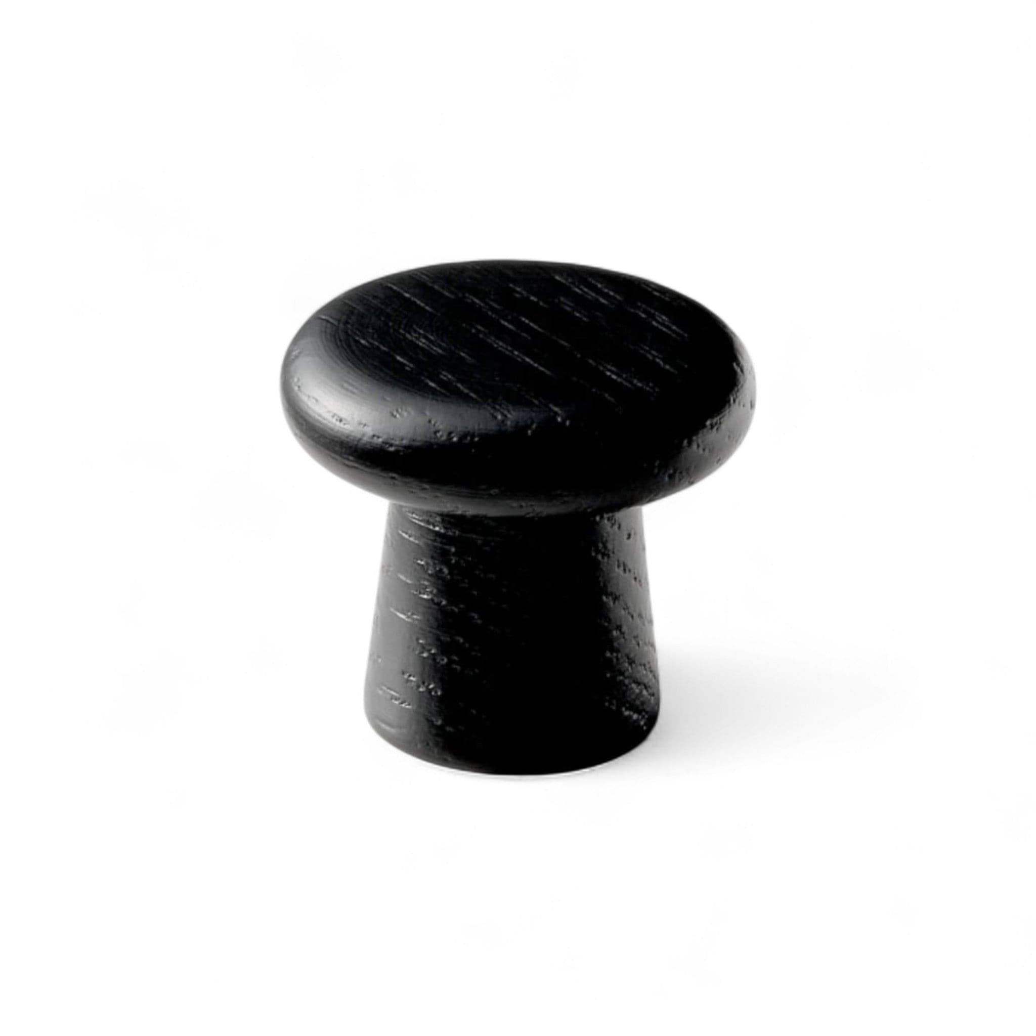 Classis | Knop i Sortbejdset Træ Ø 22 mm x D 25 mm Vonsild VS-106920025-994 FINICC