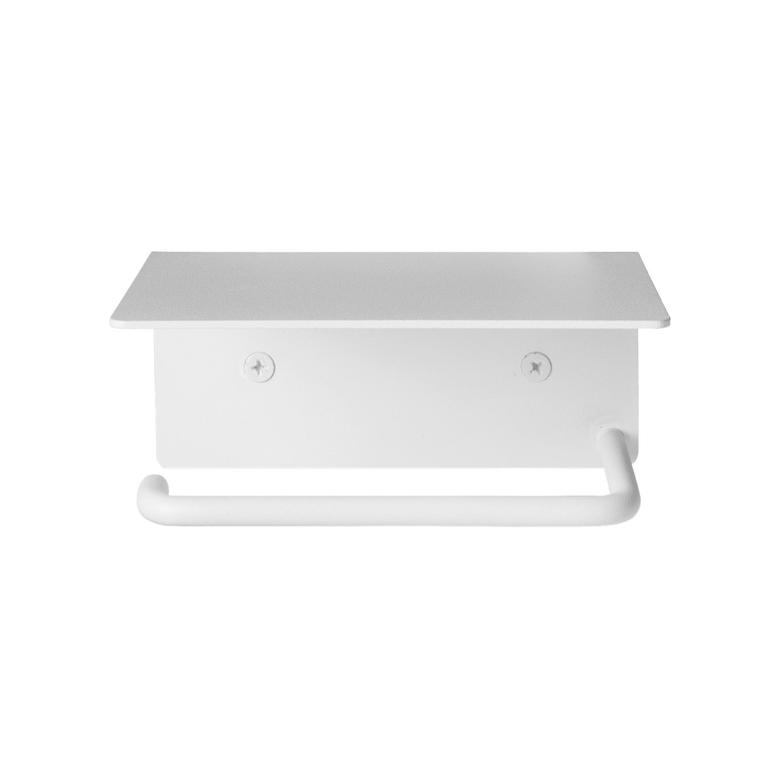 Dora Toilet Paper Holder w/ Shelf - White ferm LIVING 1104269855 FINICC