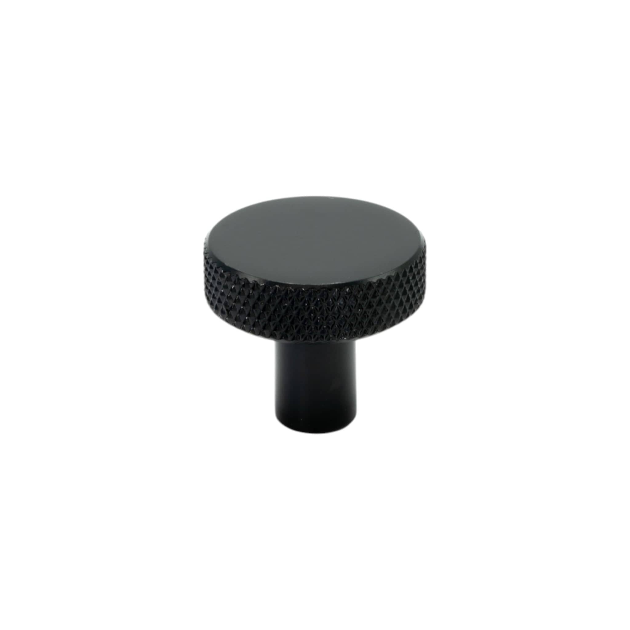 Flat | Knop i Mat Sort Ø 26 mm x D 24 mm Beslag Design BD-309150-11 FINICC