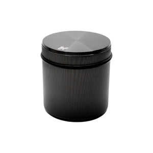 Fritstående dørstopper i linjeret mønster, gun metal