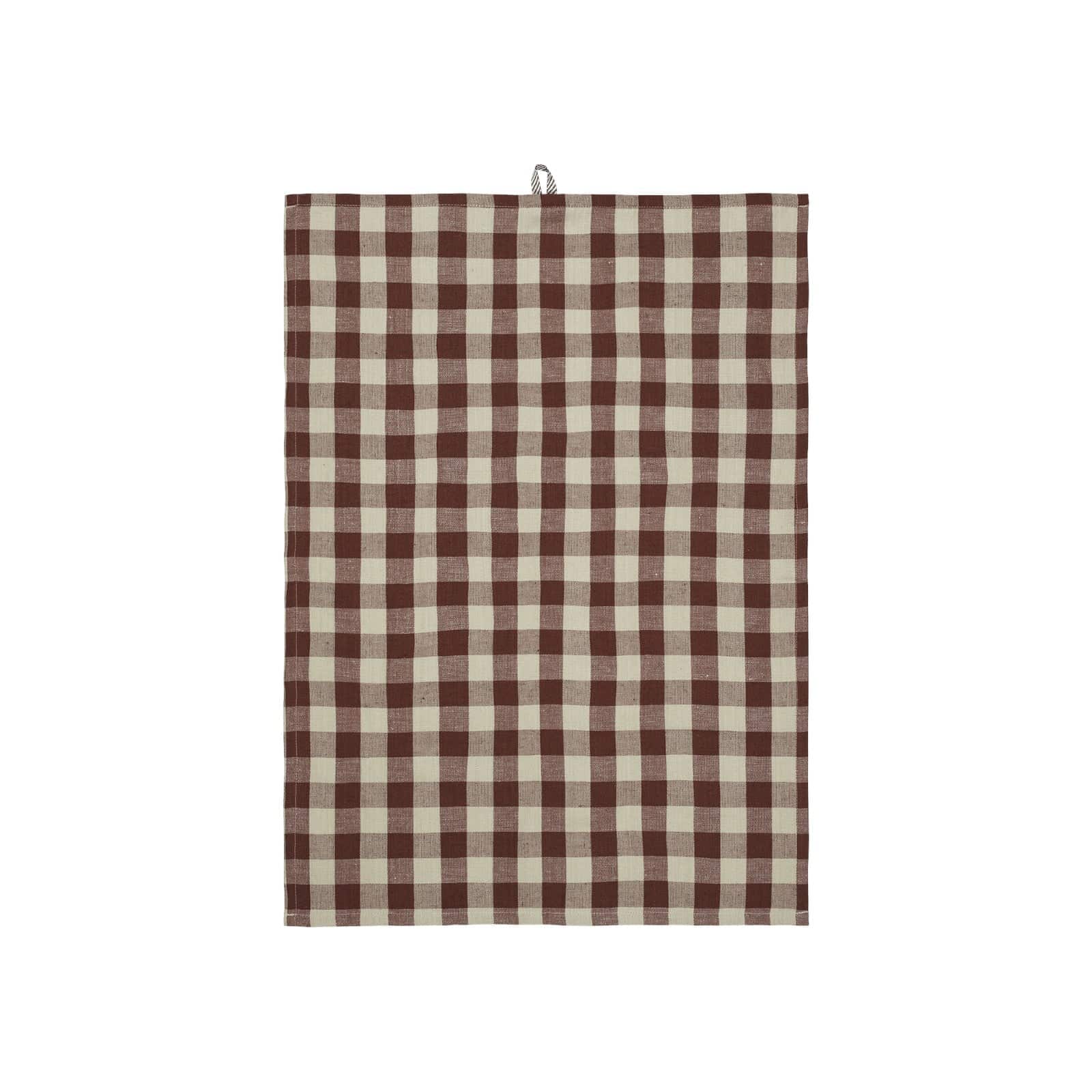 Hale Tea Towel - Cinnamon/Grey Green ferm LIVING FL-1104268643 FINICC