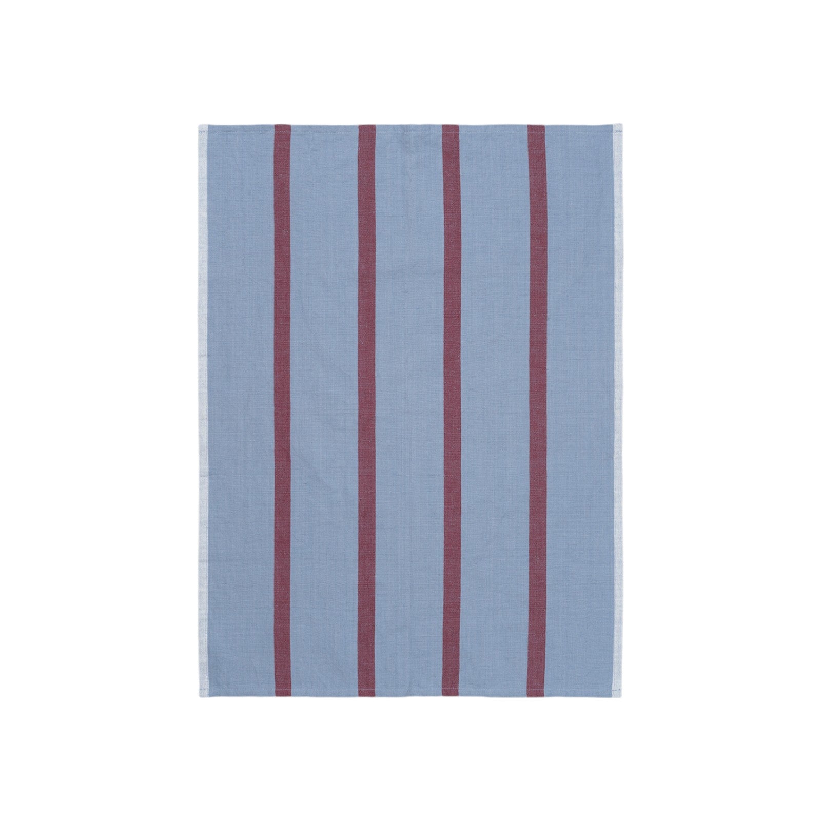 Hale Tea Towel - Faded Blue/Burgundy ferm LIVING FL-1104264140 FINICC