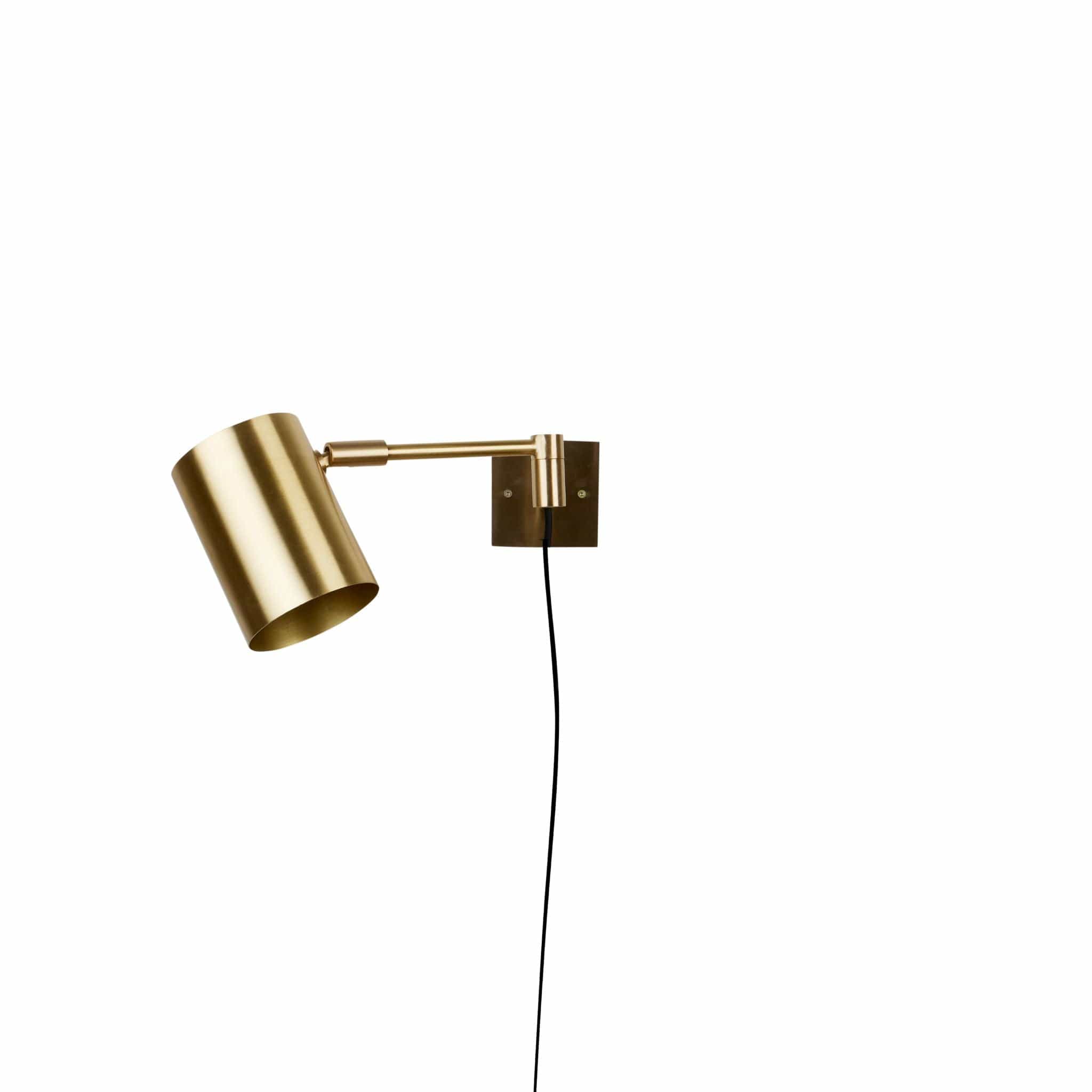 Hali Swing | Væglampe i Børstet Messing Uden lak Ø 10 cm x D 44 cm H. Skjalm P. FINICC