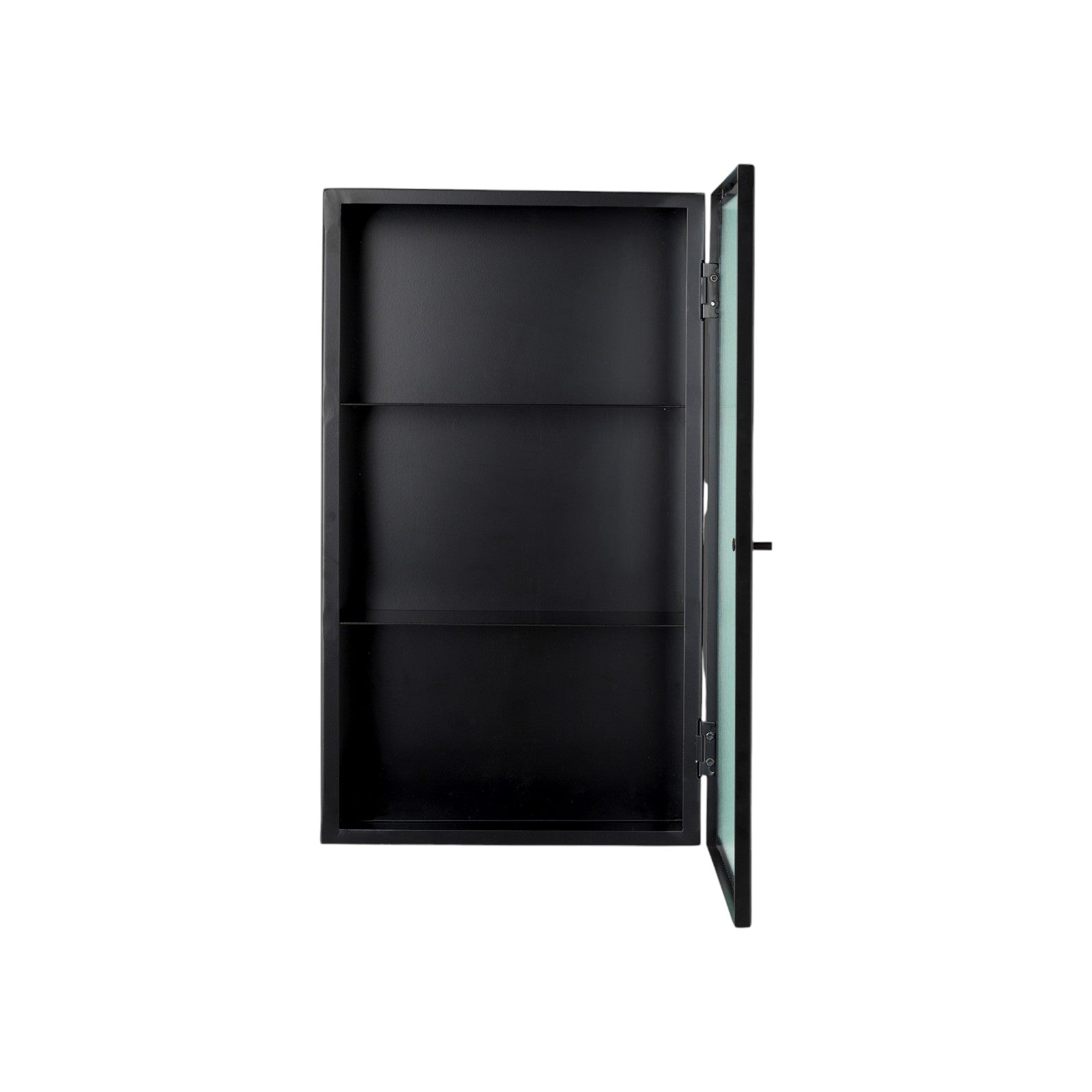 Haze Wall Cabinet - Reeded Glass - Black ferm LIVING FL-1104263173 FINICC