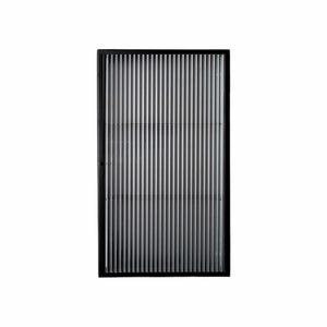 Haze Wall Cabinet - Reeded Glass - Black