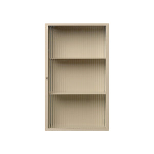 Haze Wall Cabinet - Reeded Glass - Cashmere