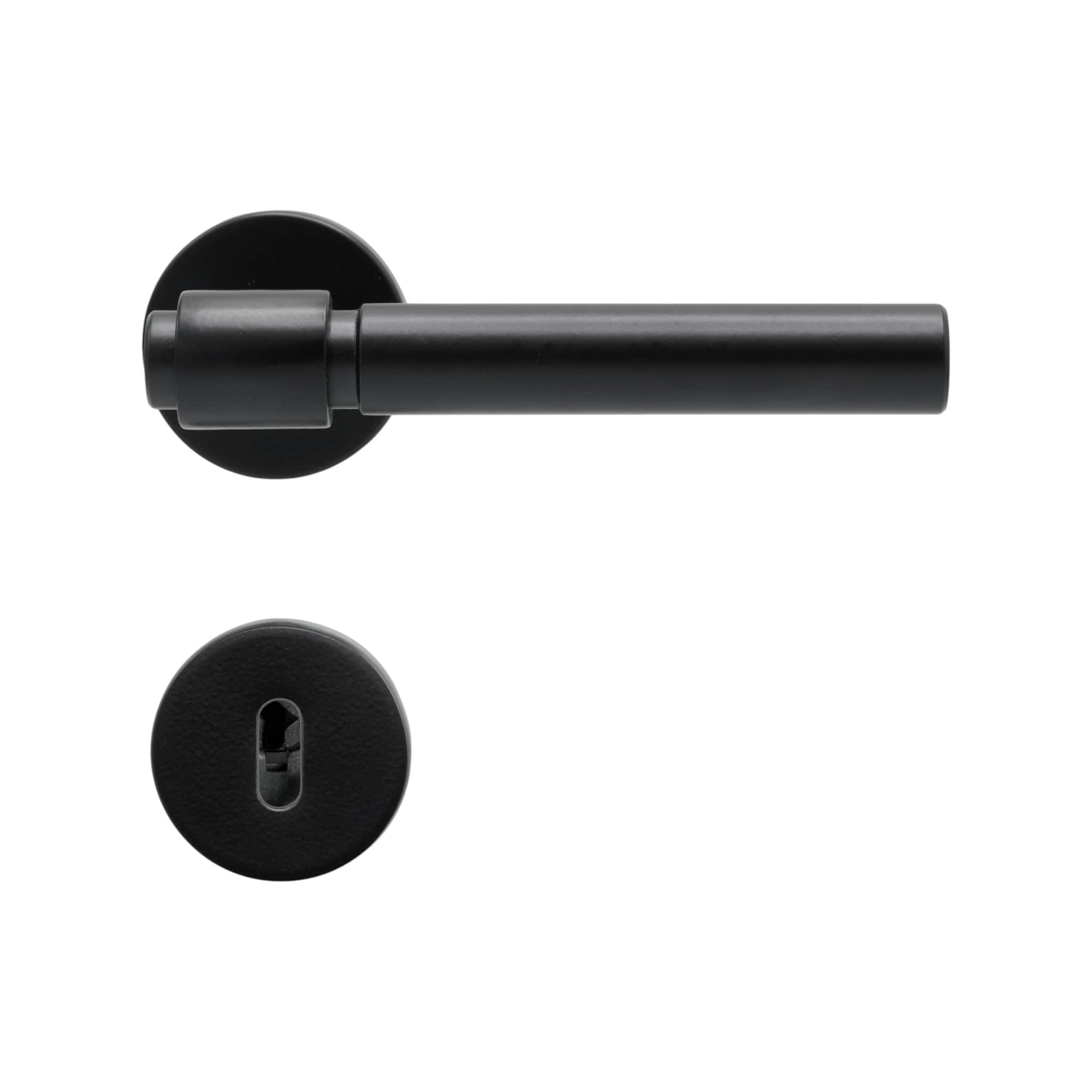 Helix Plain | Dørhåndtag i Mat Sort L 150 mm (C/C 30 mm) Beslag Design 752015-41 FINICC