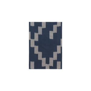 Ikat | Viskestykke i Ink Blue/Parchment