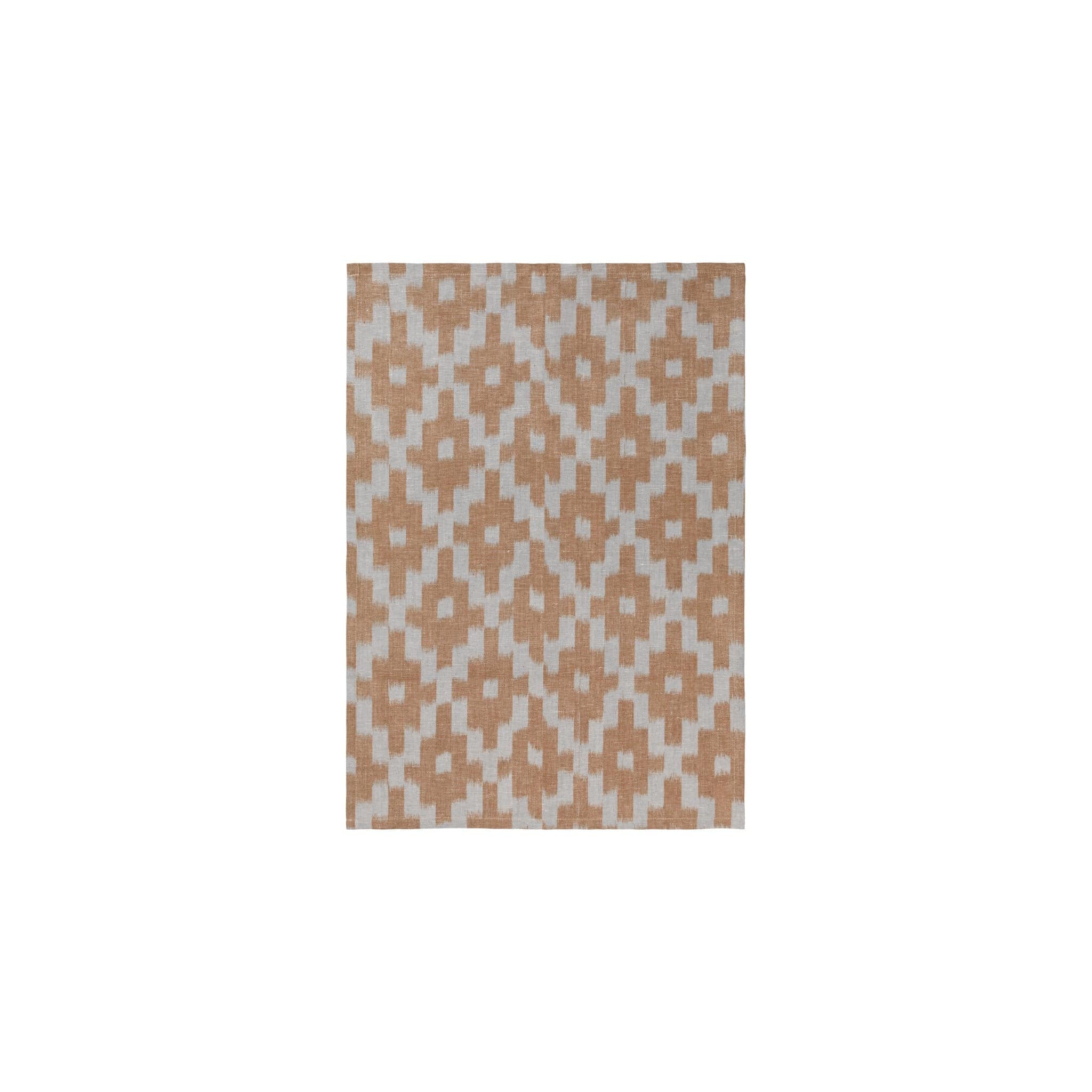 Ikat | Viskestykke i Mist Blue/Terracotta L 70 mm x B 50 mm Ferm Living FL-1104270945 FINICC