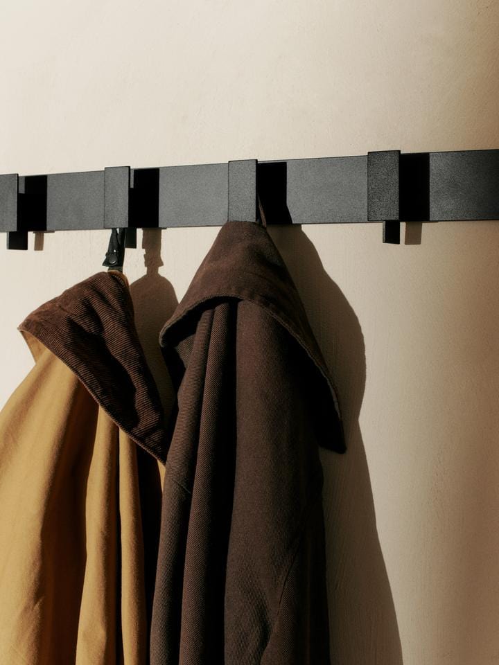 Lager | Knagerække i Mat Sort L 80 mm x B 710 mm ferm LIVING FL-1104270760 FINICC