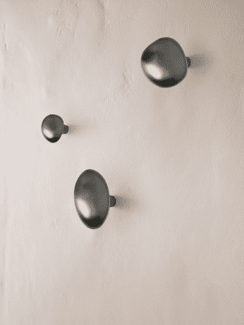 Lemon Hook | Knop/Knage i Sortoxideret Messing L 70 mm x B 50 mm ferm LIVING FL-1104269716 FINICC