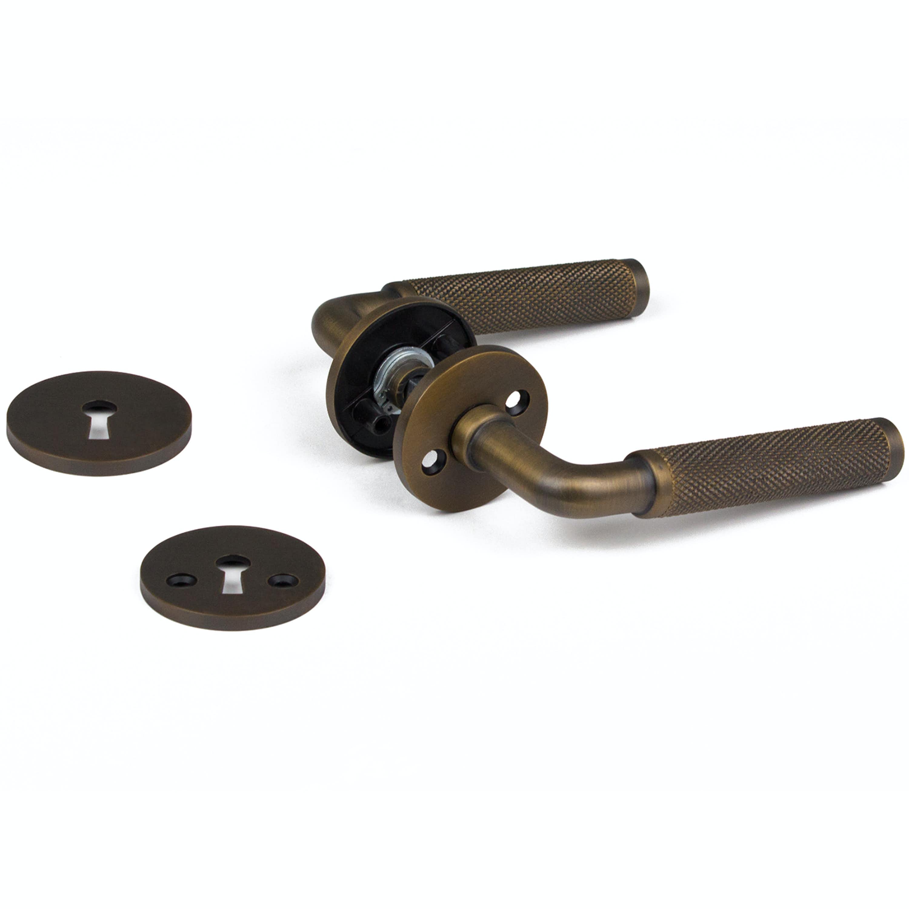 Lexington | Dørhåndtag i Bronze inkl nøgleskilte L 124 mm (C/C 30 mm) Habo HB-18962 FINICC
