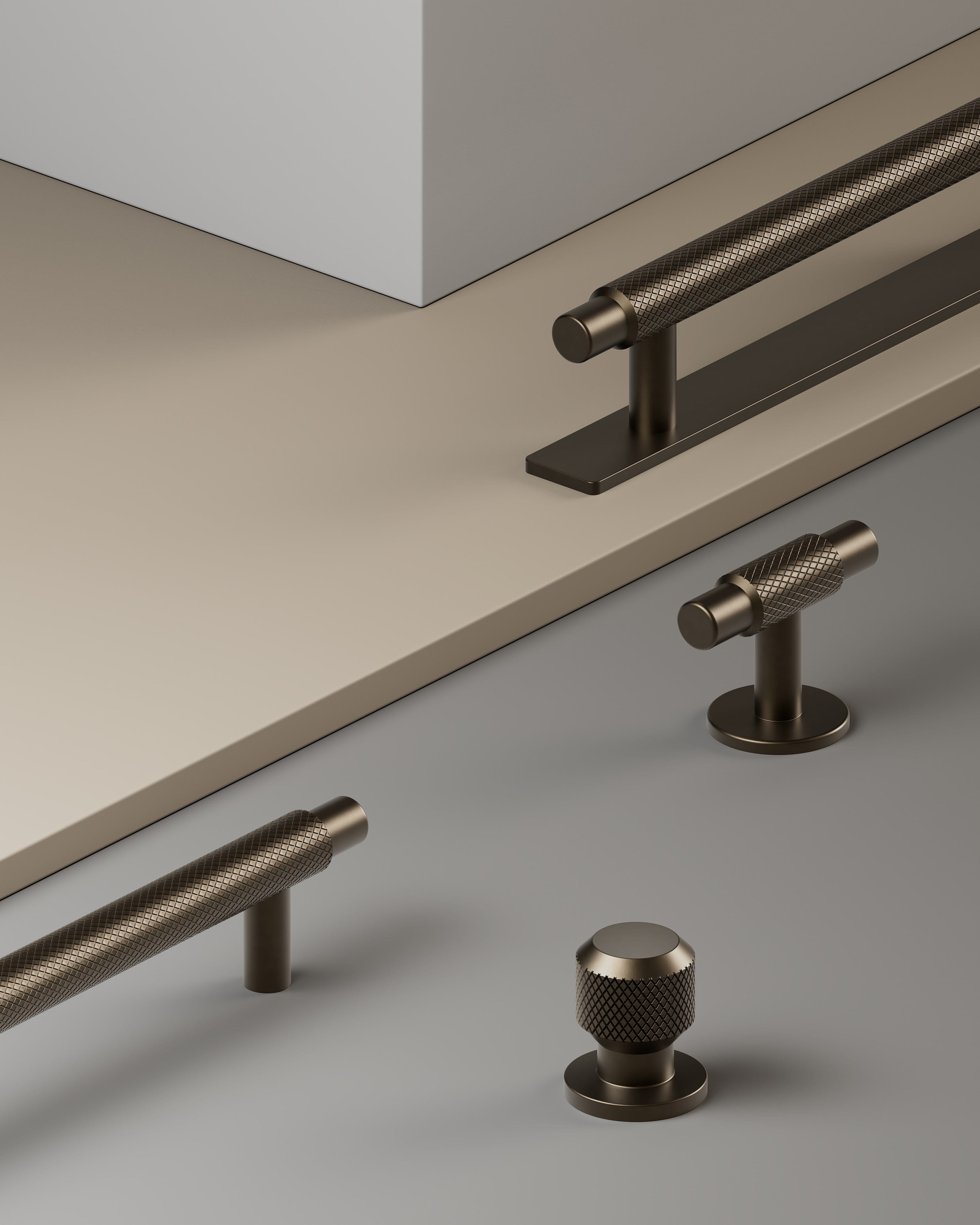 Manor | Greb i Mat Bronze - med bagplade Furnipart FINICC