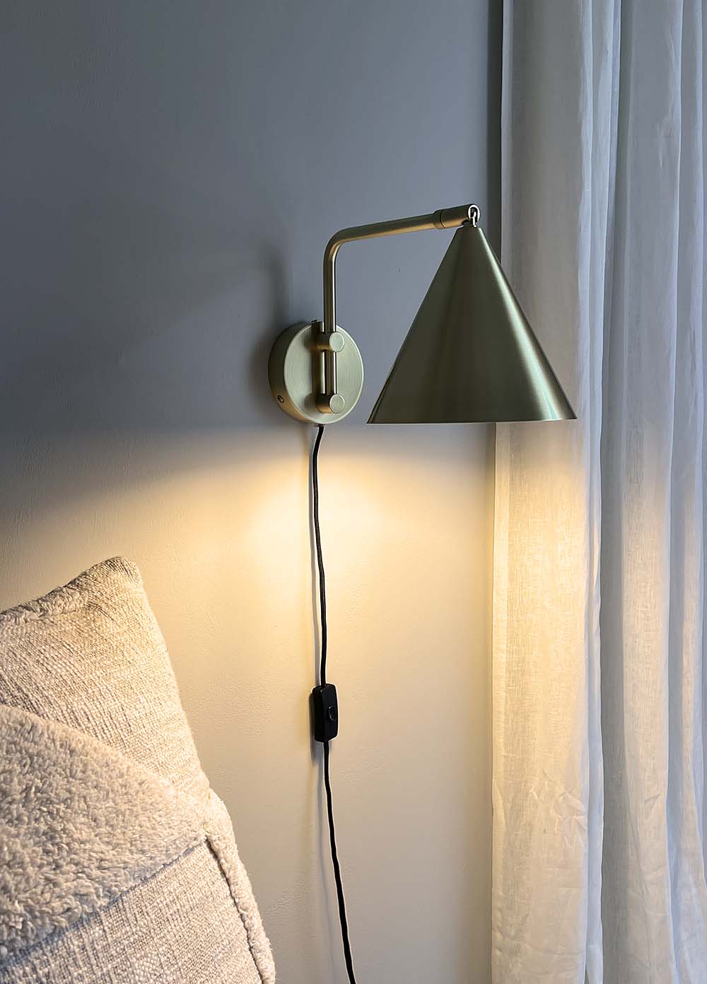 Más | Væglampe i Messing - small L 32 cm x B 18 cm MOUD home MH-211907 FINICC