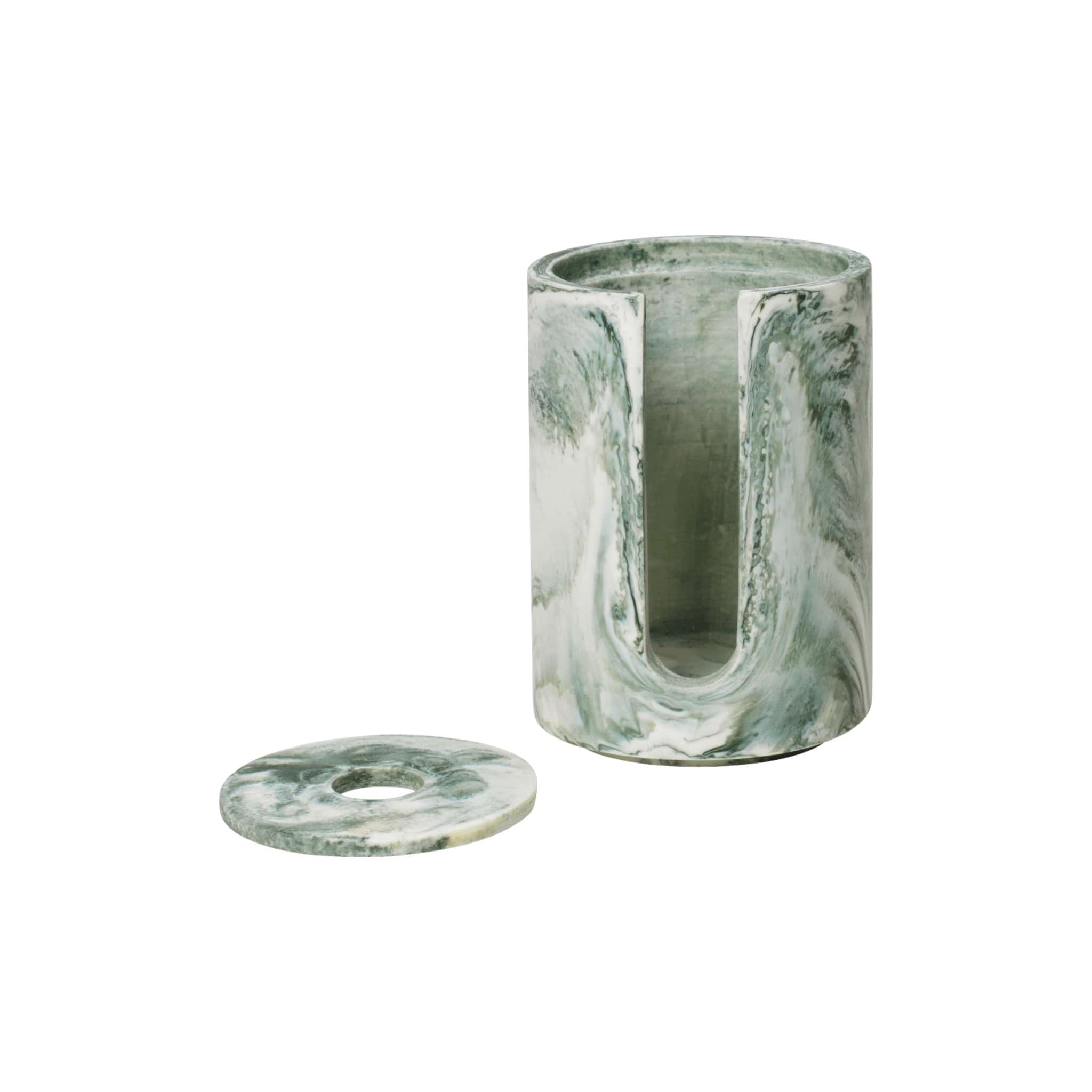 Mist | Cotton Pad Holder i Emerald Off-white Ø 8 mm x H 11,18 mm Ferm Living FM-1104271155 FINICC