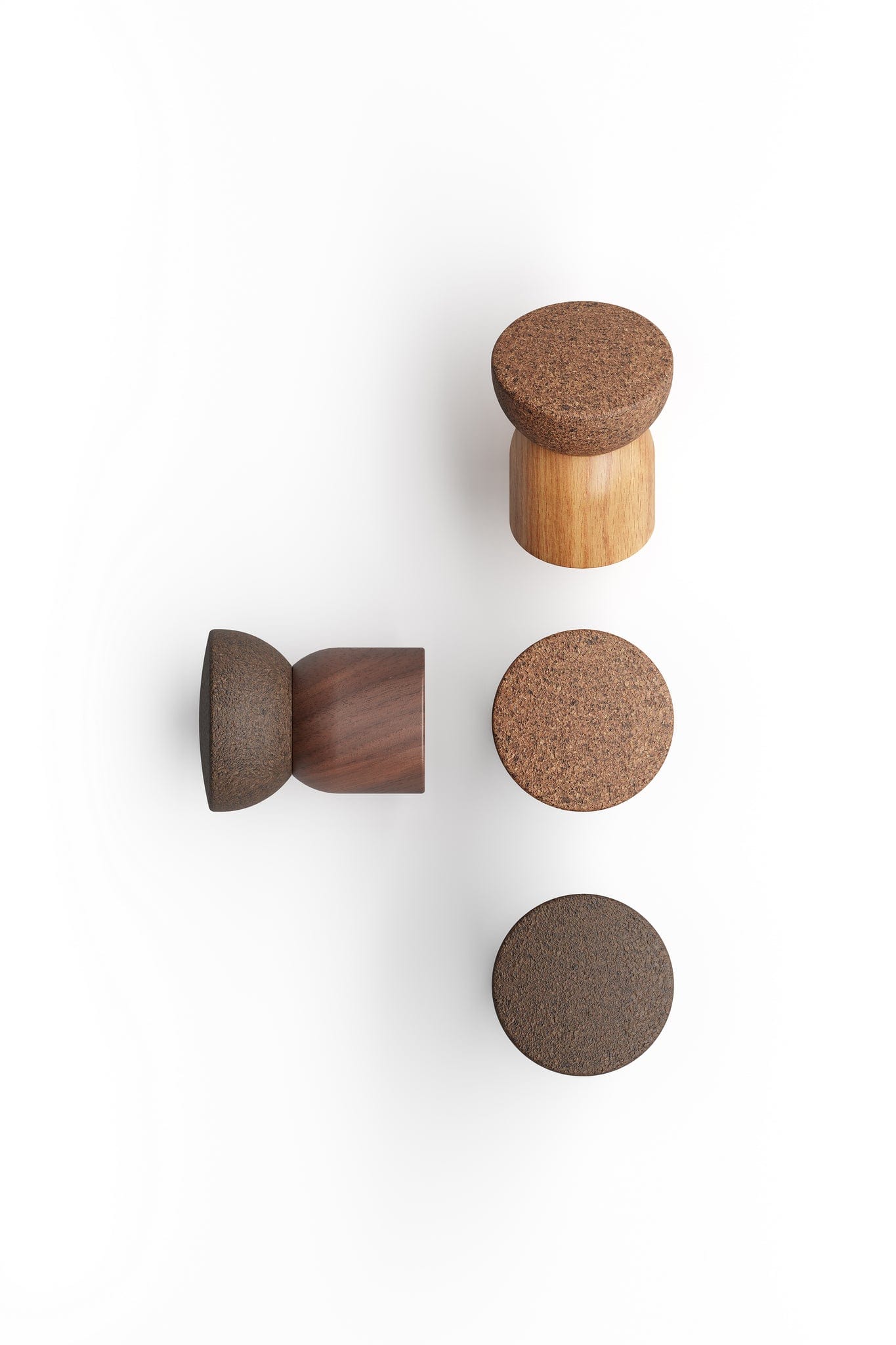 Piece | Knage i Sortbejdset Træ/Kork Ø 38 mm x D 64 mm Viefe VF-7042038NM240 FINICC