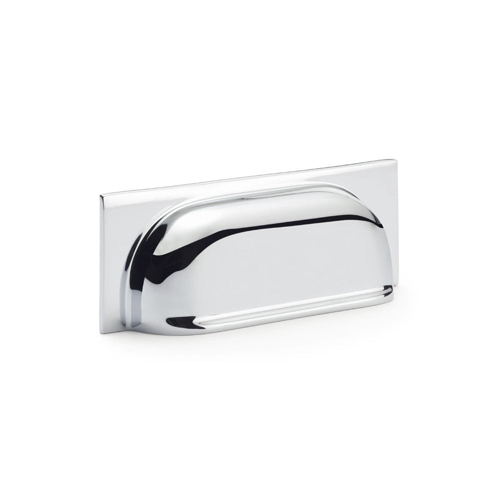 Quantock | Skålgreb i Blank Krom L 108 mm (C/C 96 mm) Alexander & Wilks AW905PC FINICC