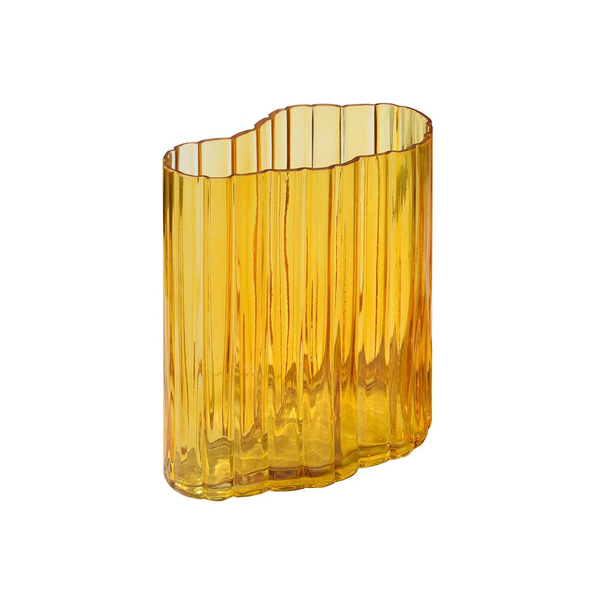 Ripple | Vase - Amber - 20 Cm L 17,5 cm x B 20 cm MOUD Home MH-211162 FINICC