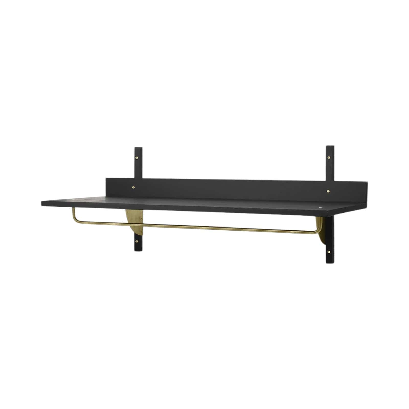 Sector Rack Shelf - Black Ash/Brass ferm LIVING FL-1104265323 FINICC