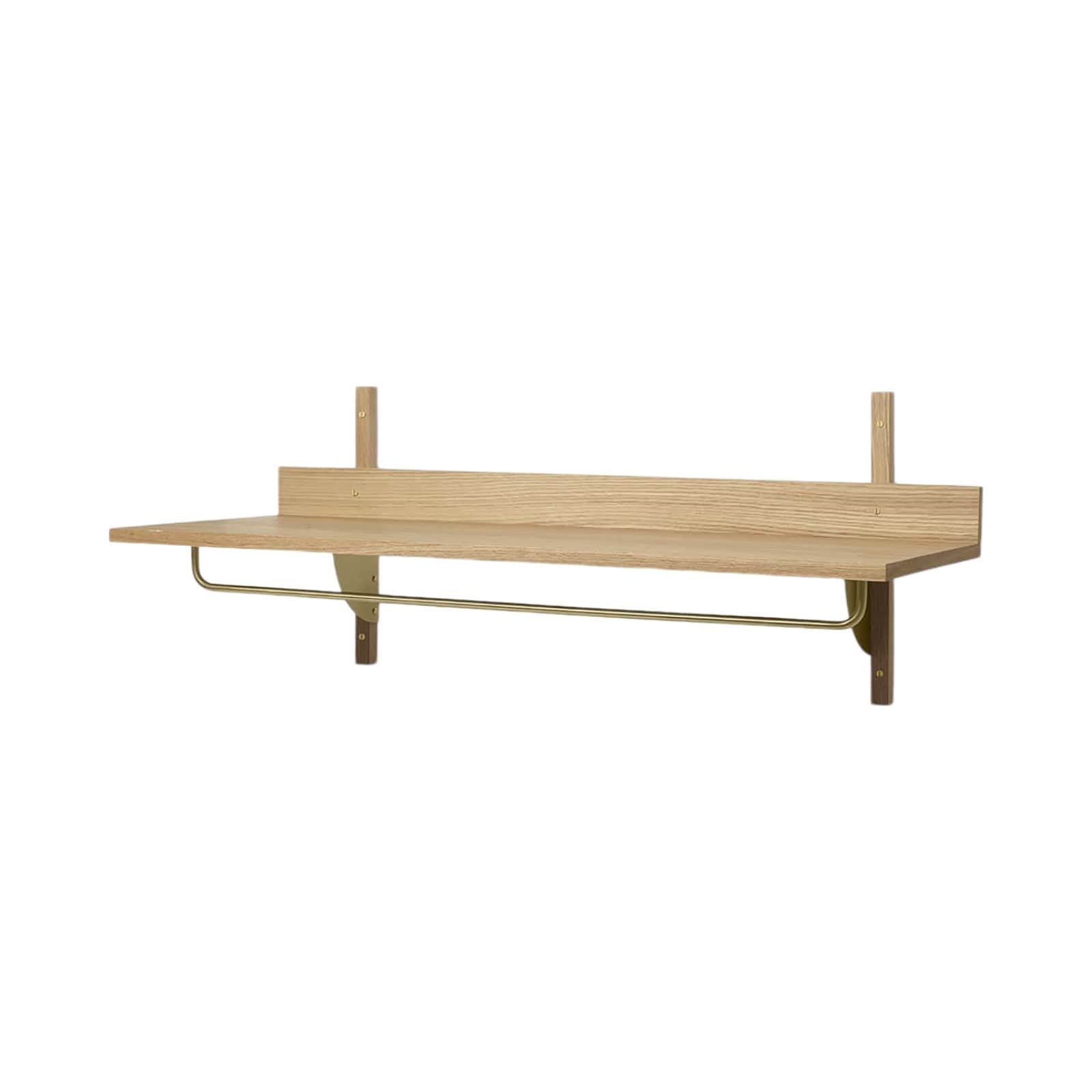 Sector Rack Shelf - Oak/Brass ferm LIVING FL-1104265321 FINICC