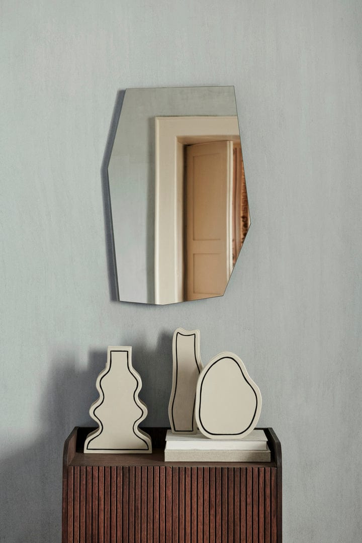Shard | Spejl i Sort L 764 mm x B 505 mm ferm LIVING FL-1104267265 FINICC