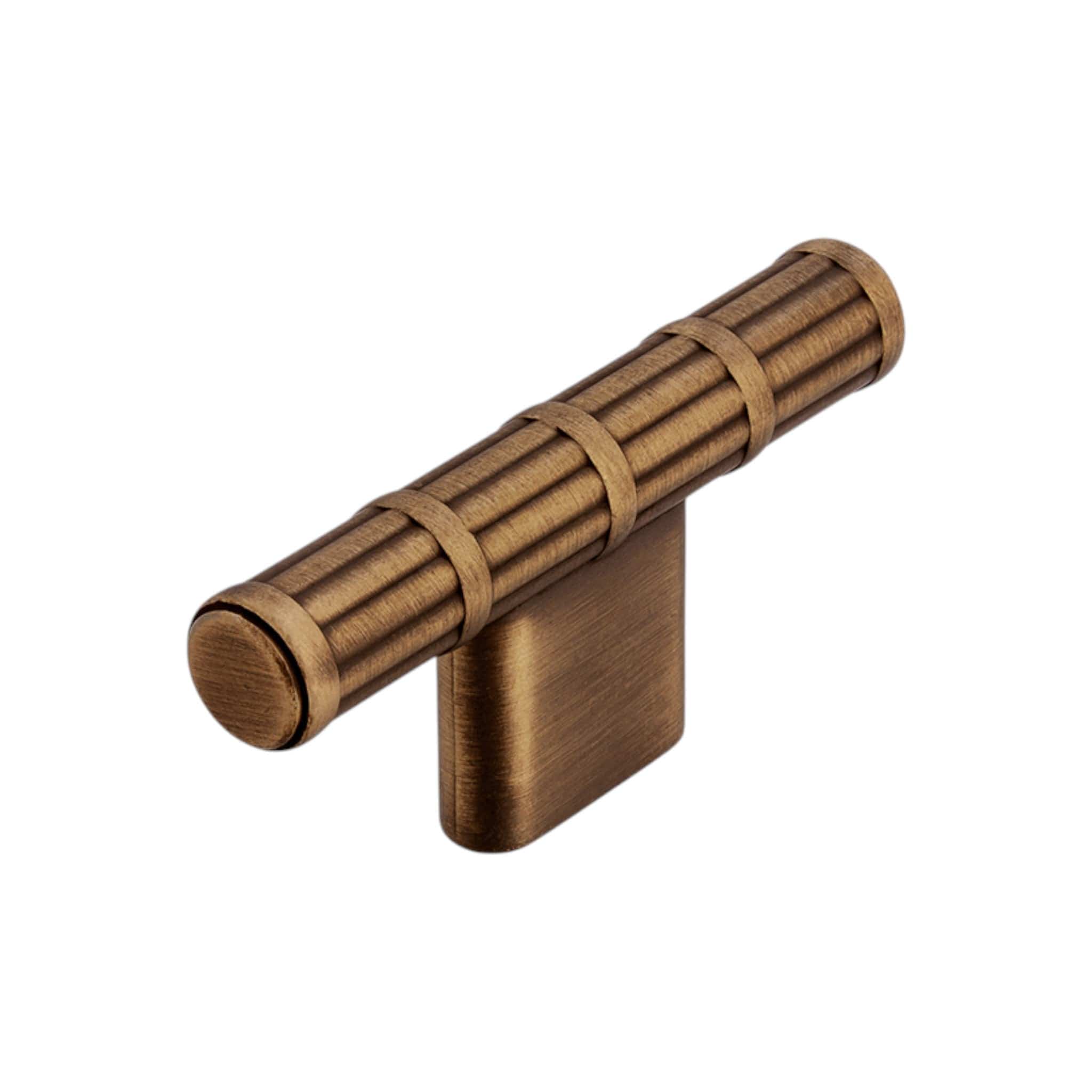 SR Bamboo | T-Bar i Antik Messing L 69 mm (C/C 16 mm) SIRO SR-2607-69ZN79 FINICC