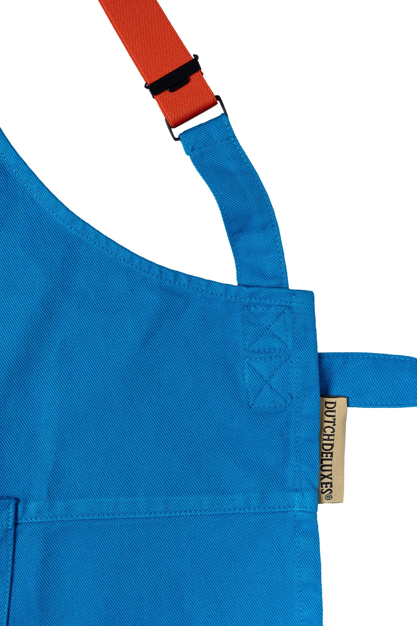 Suspender | Forklæde i Azure Blue Canvas Dutchdeluxes DD-DDLP-SSC-AB FINICC