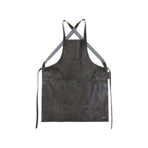 Suspender | Forklæde i Vintage Grey Full Grain læder
