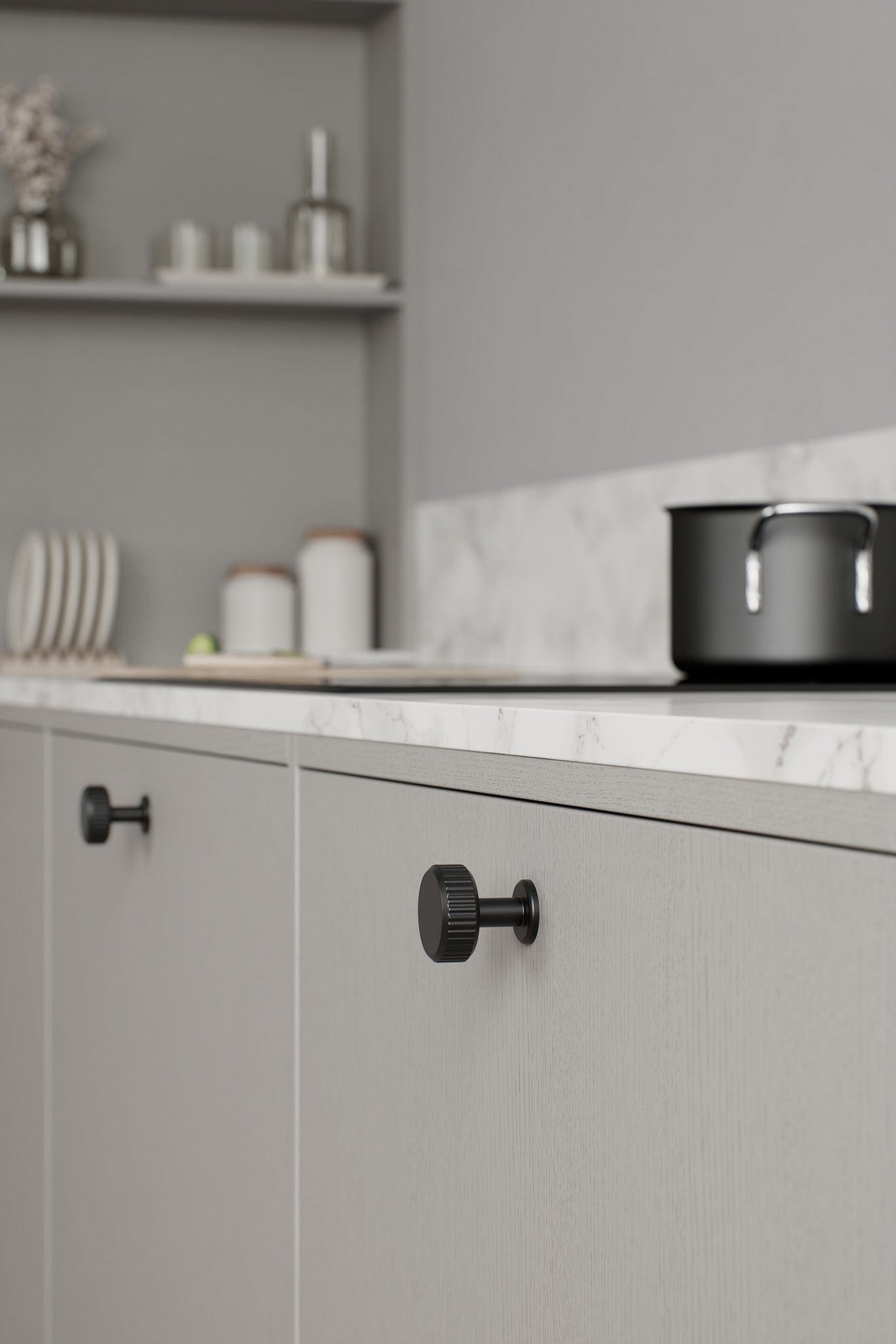 Villa | Knop i Mat Sort Ø 30 mm Furnipart FP-552920030-99 FINICC