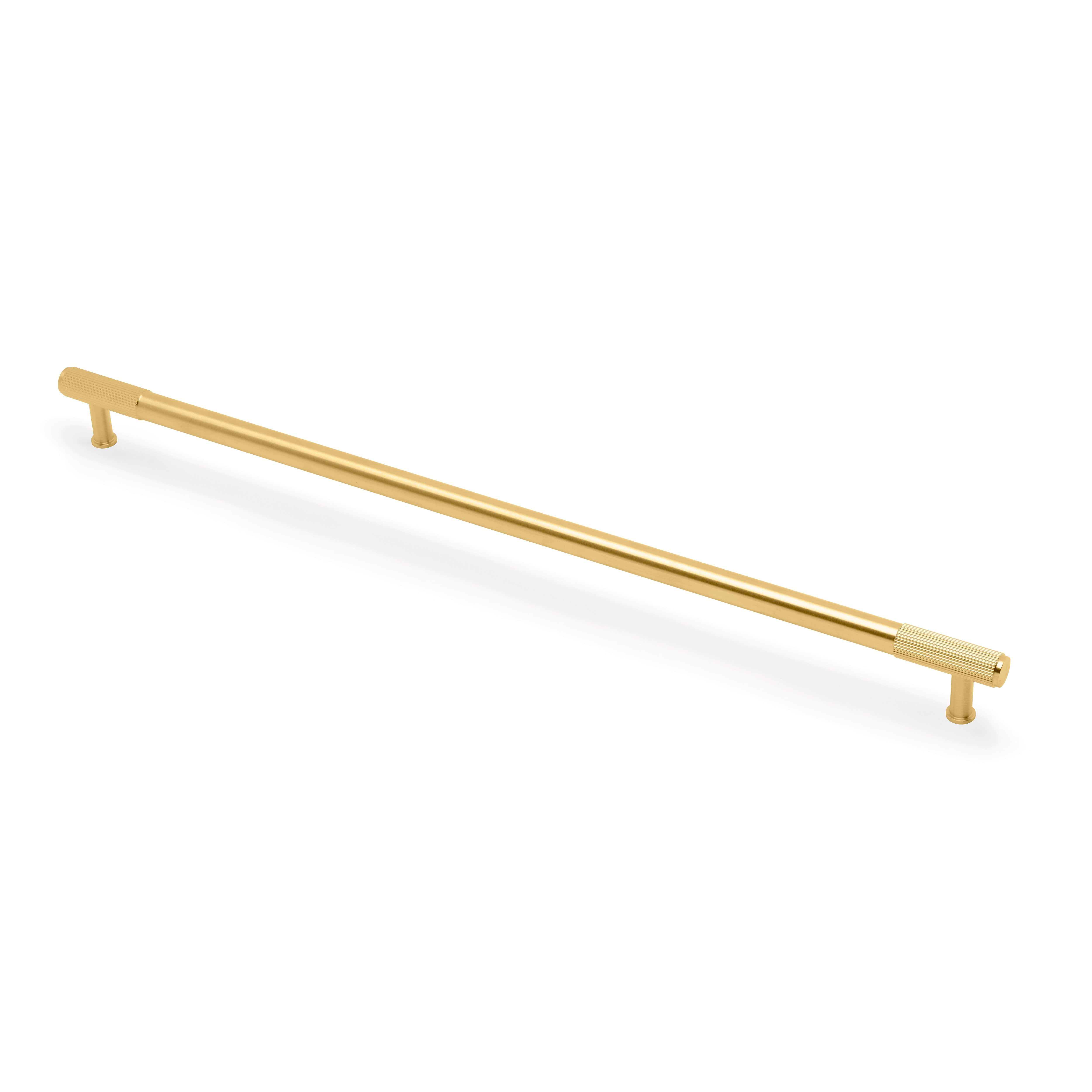 Washington Reeded | Greb i Børstet Messing med Lak L 485 mm (C/C 448 mm) Alexander & Wilks AW854R-448-SBPVD FINICC