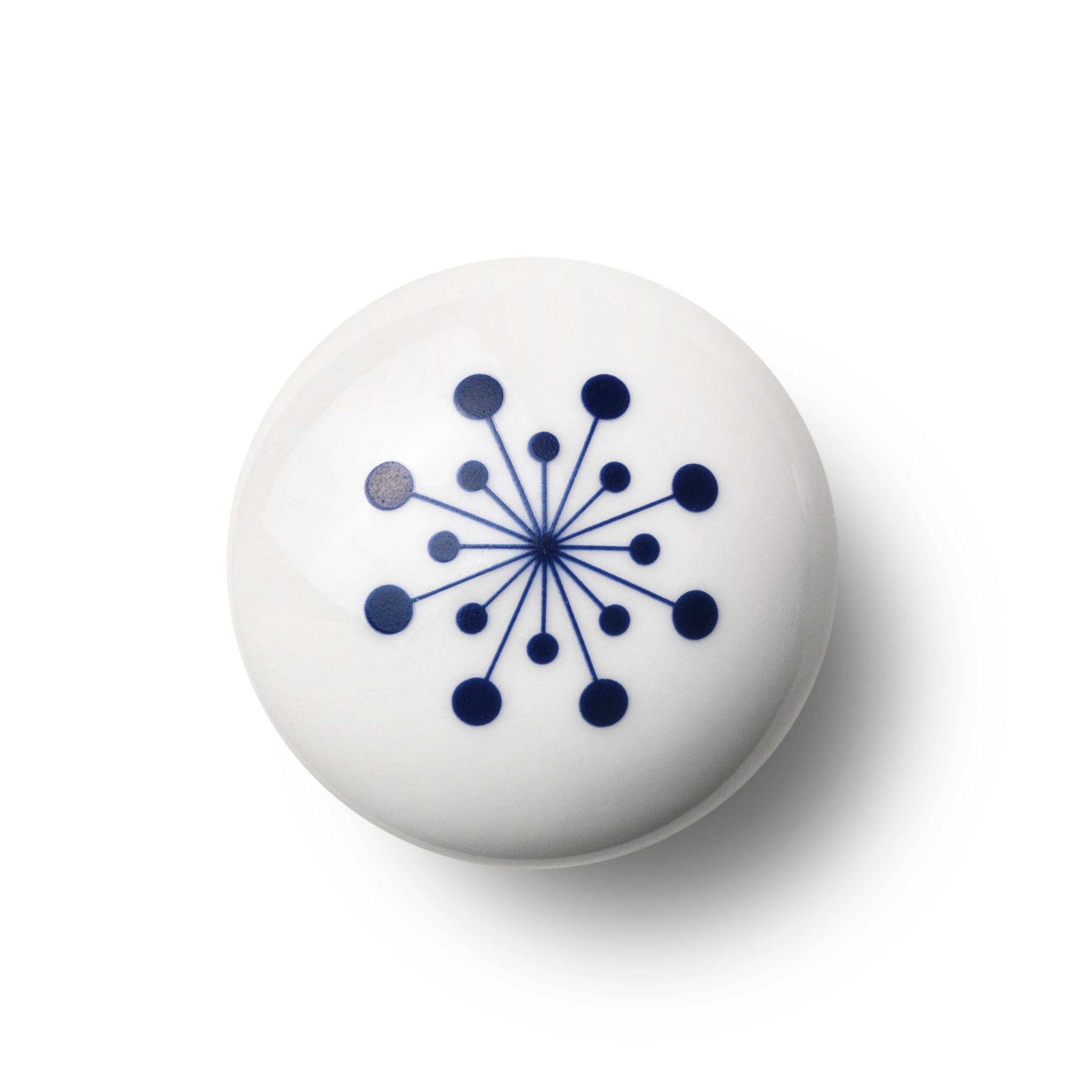 Flower Blue | Møbelknop eller Knage i Porcelæn / Blå Anne Black FINICC