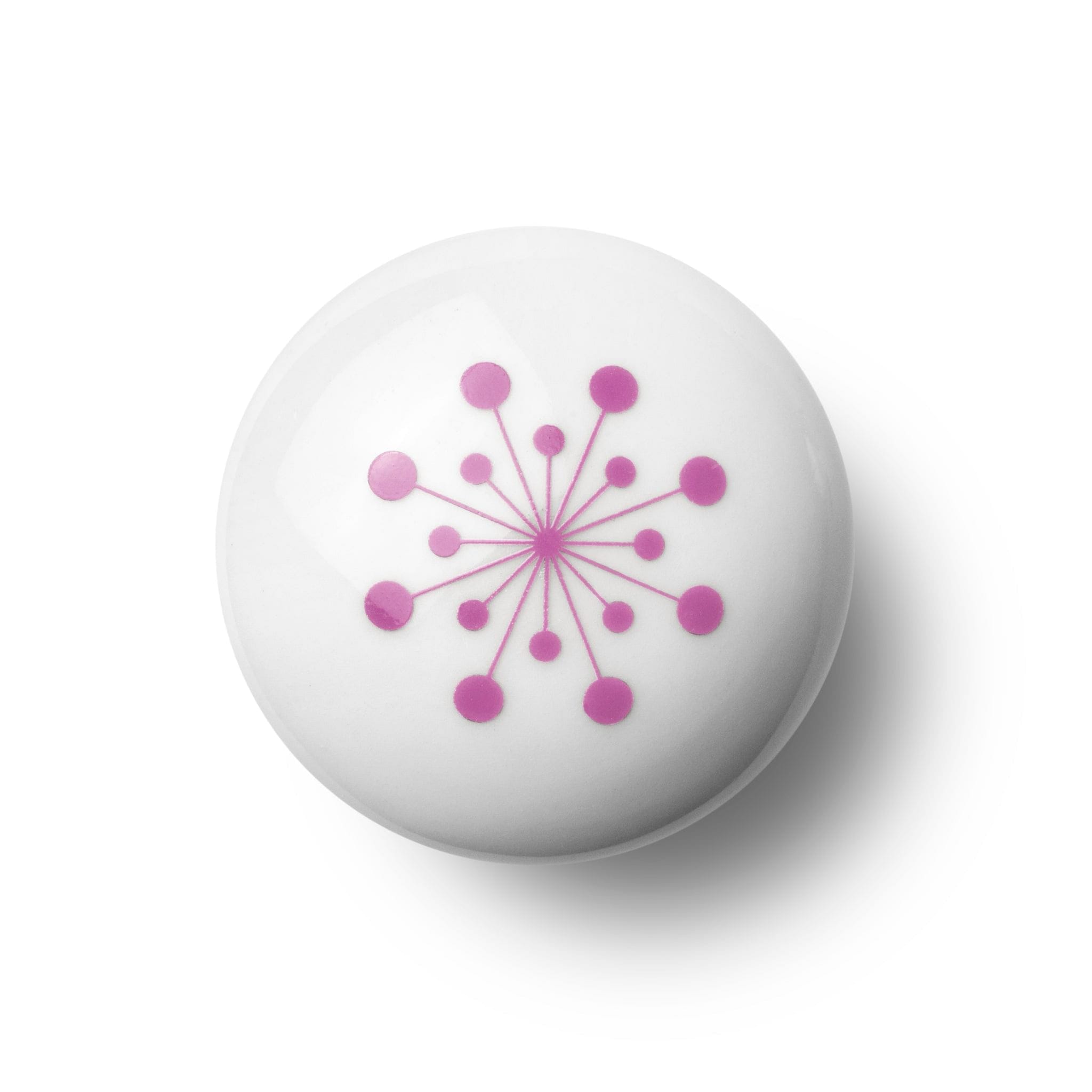 Flower Pink | Møbelknop eller Knage i Porcelæn / Pink Anne Black FINICC