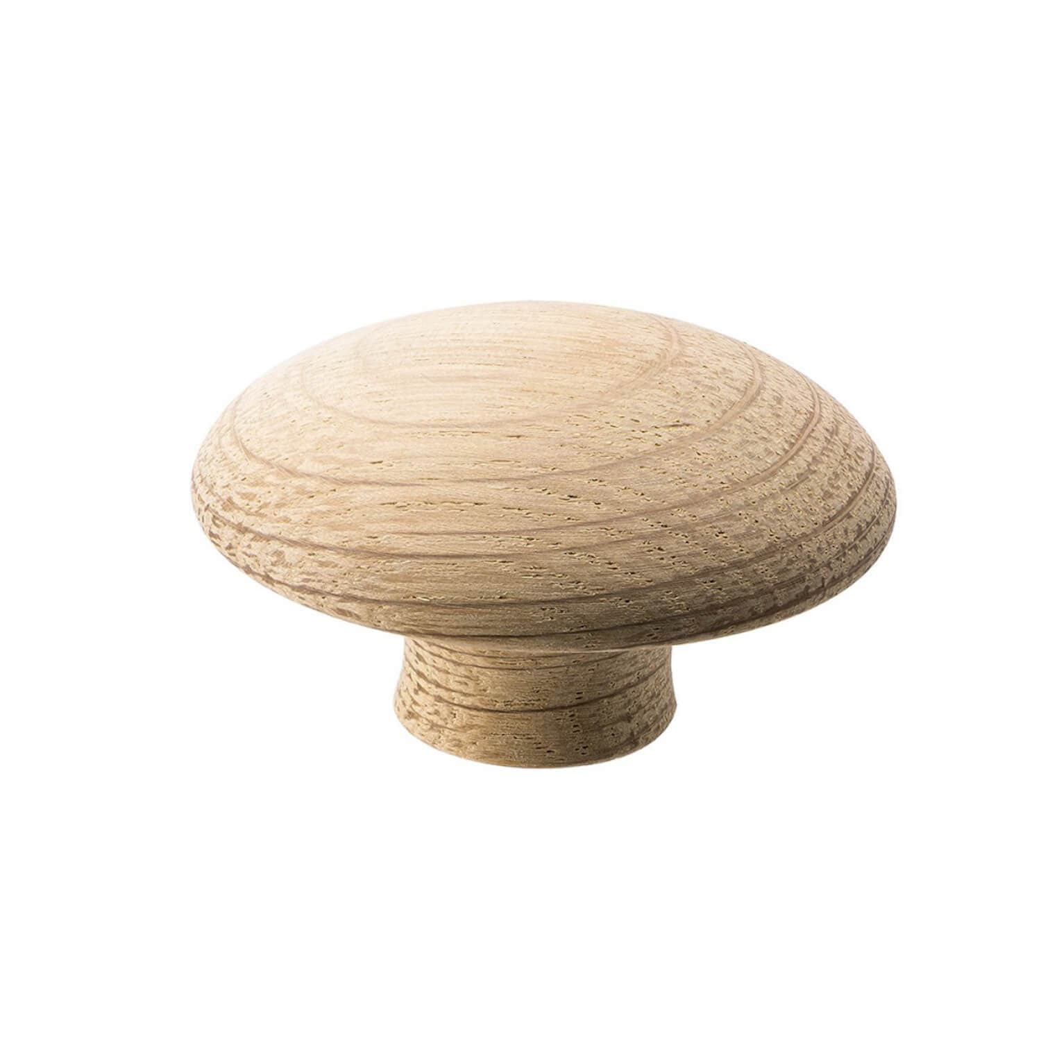 Mushroom | Møbelknop eller Knage i Ubehandlet Eg Ø 50 mm x D 28 mm Vonsild FINICC