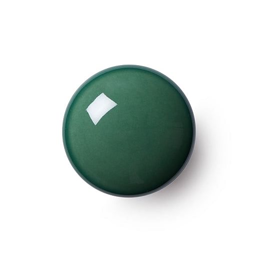 Plain Dark Green | Møbelknop eller Knage i Porcelæn / Mørkegrøn Anne Black FINICC